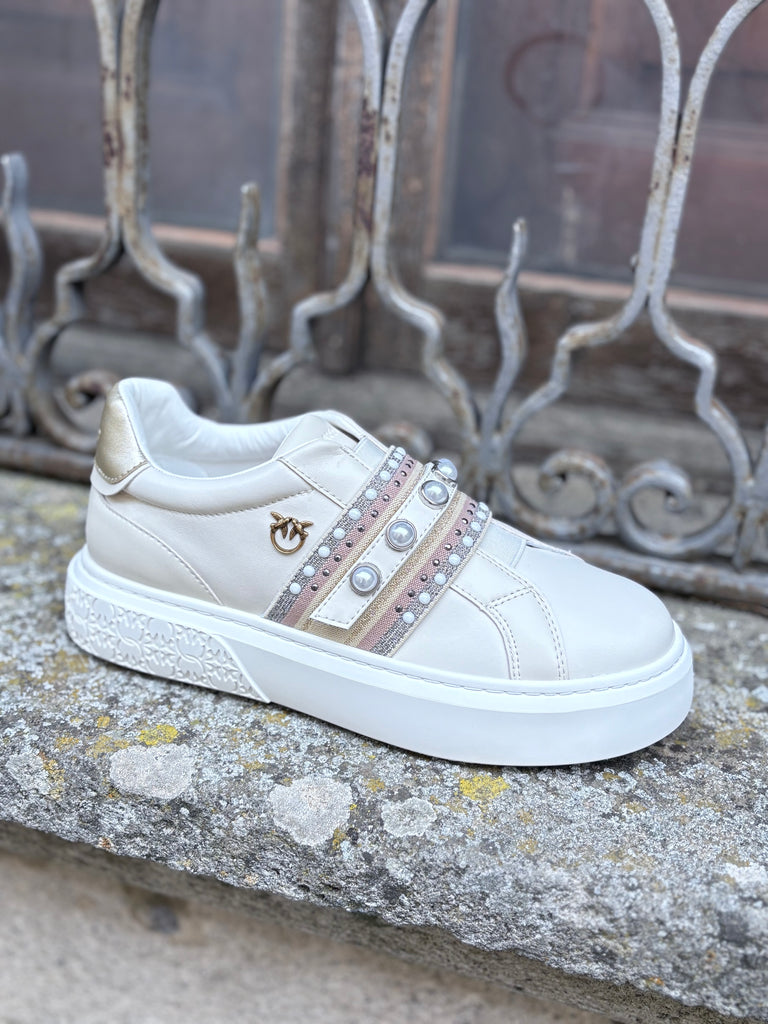 Scarpe sneaker con strass - Pinko