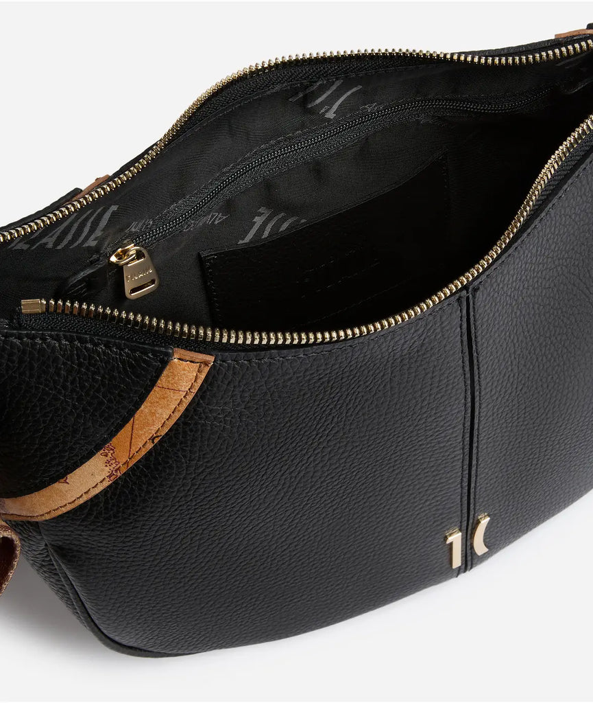 Tracolla mezzaluna in pelle - Alviero Martini