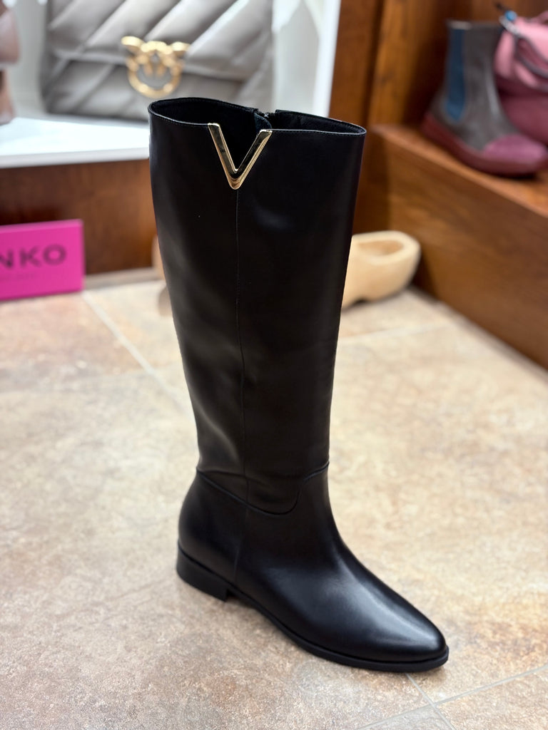 Stivale in pelle alto Made in Italy