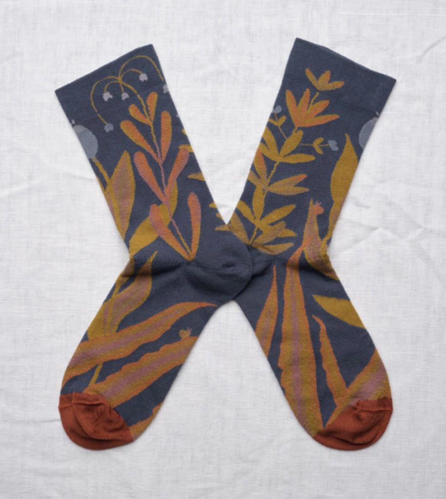 Calze fantasia foglie