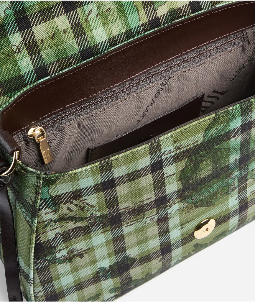 Tartan Soul tracolla Verde Muschio - Alviero Martini
