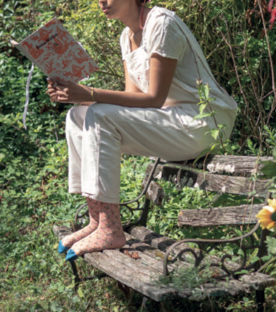 Calze fantasia fiori