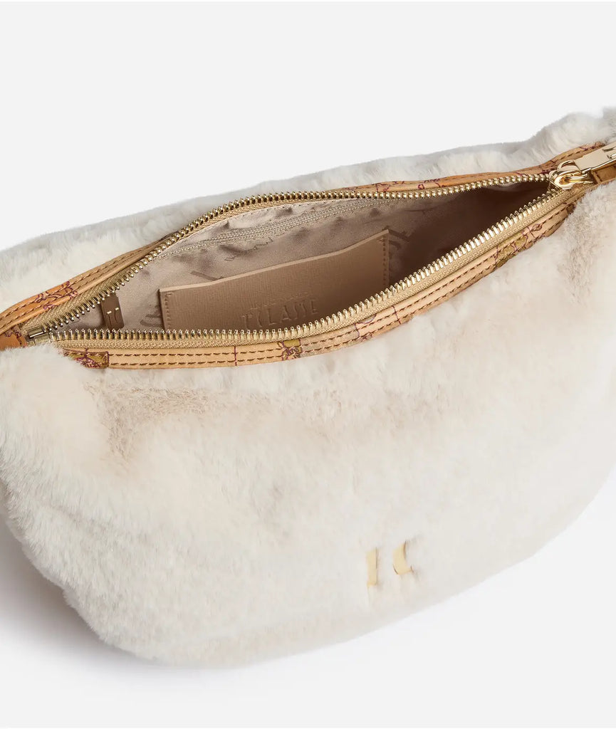 Borsa tracolla a mezzaluna Beige Chiaro - Alviero Martini