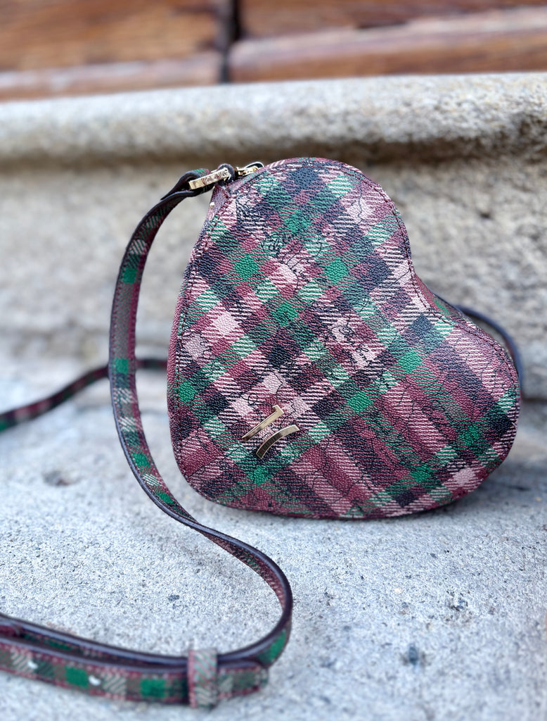 Tracolla a cuore tartan - Alviero Martini