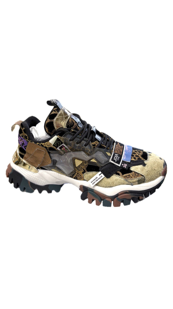 Sneaker PARISLAZY DARKGREEN BROWN - Joia paris