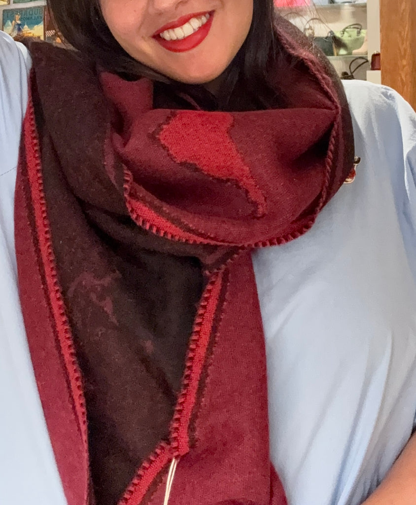 Sciarpa Geo Filetto 40x180 doubleface - Alviero Martini