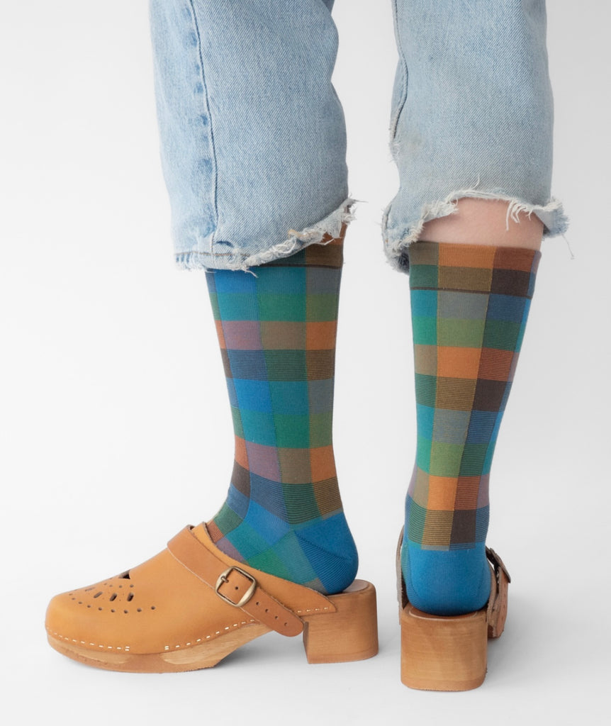 Calze fantasia quadretti