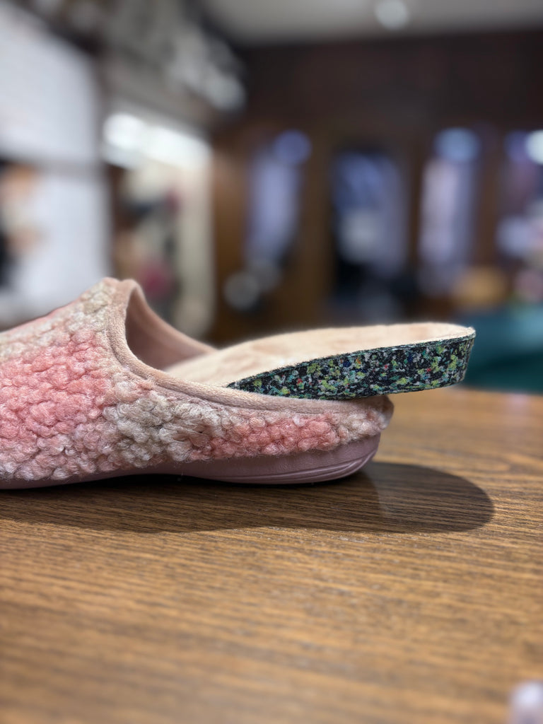 Pantofole bouclé con plantare estraibile