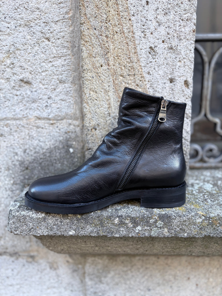 Stivaletto Artigianale in pelle con zip