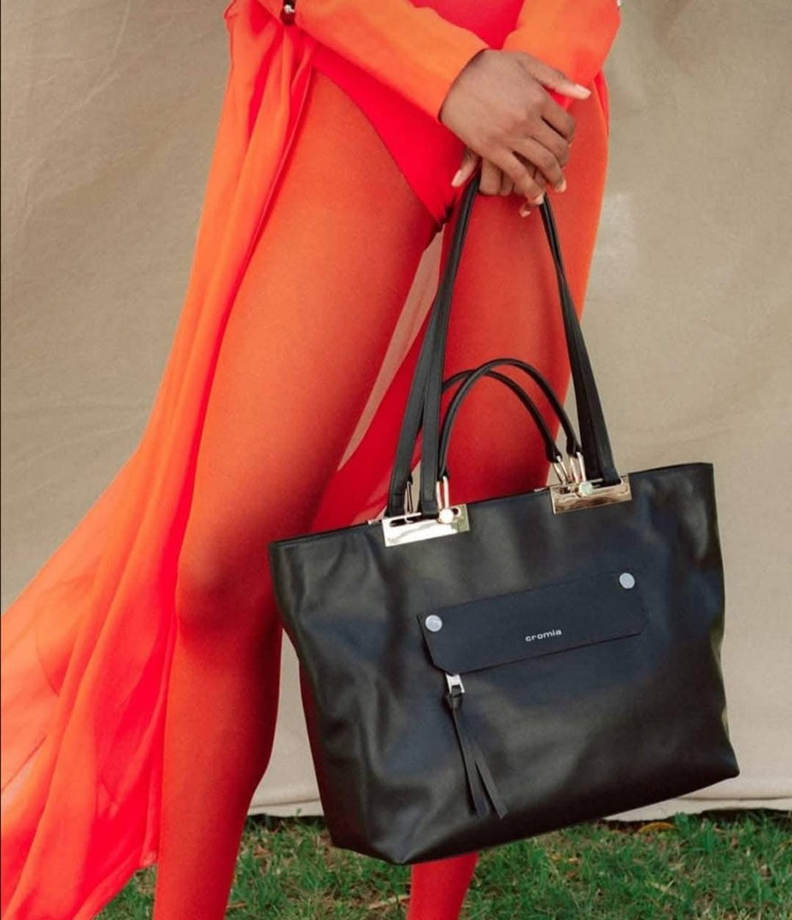 Shopper in pelle con doppi manici Cromia CalzatureGiuliani